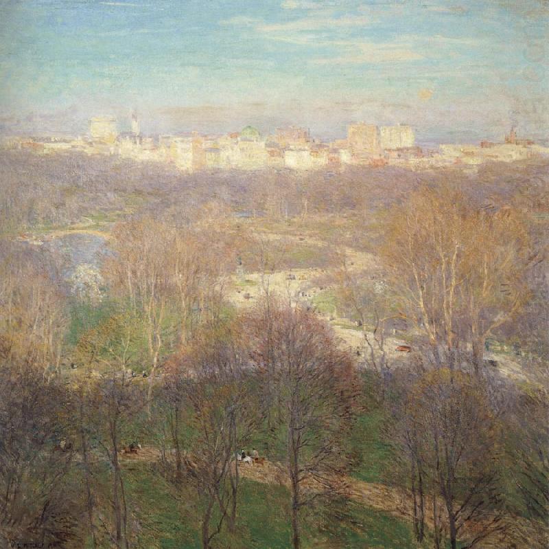 Metcalf, Willard Leroy Early Spring Afternoon-Central Park china oil painting image